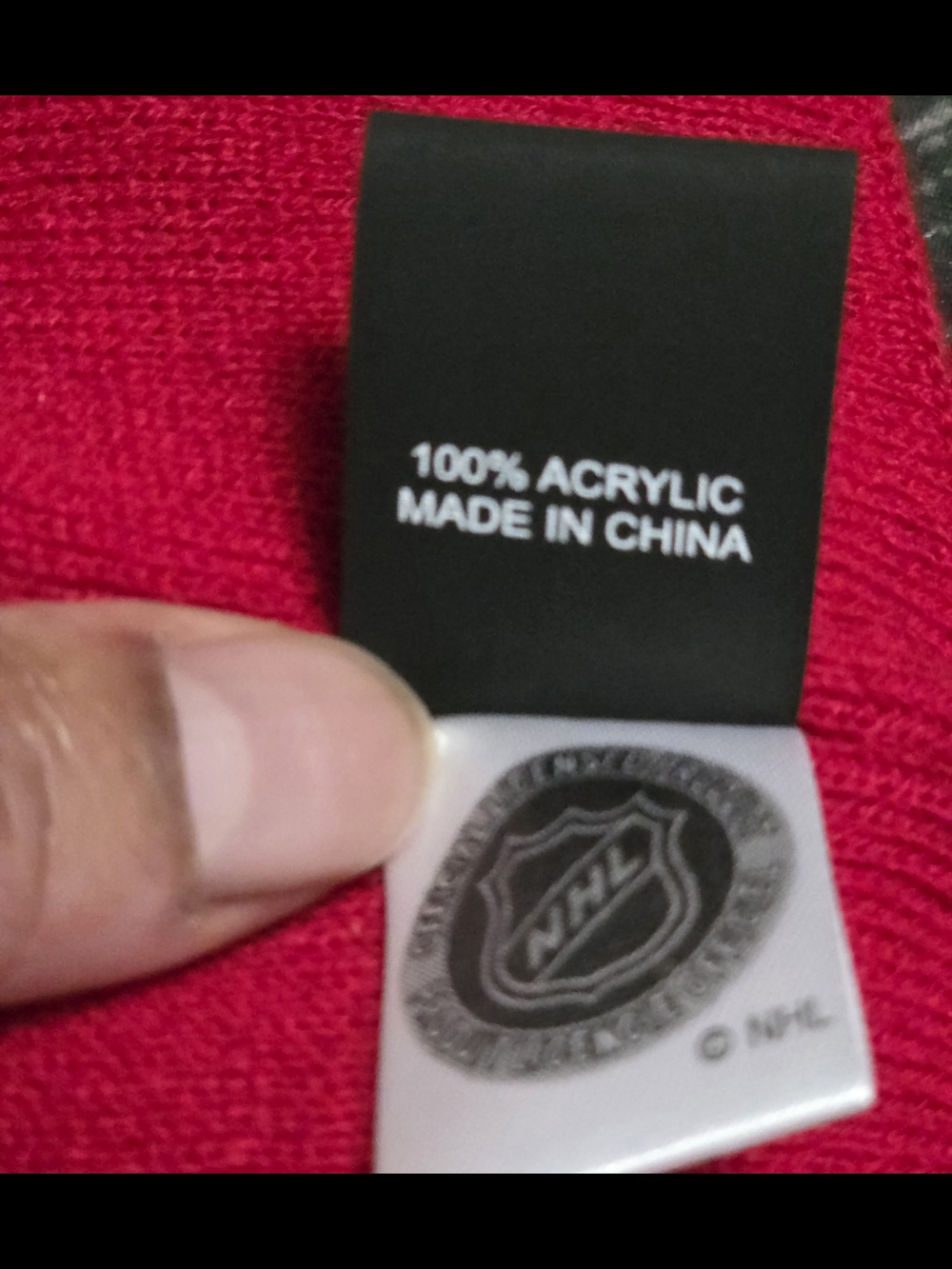 Calgary Flames Red Head Band with Embroidered 'C' Logo - Picture 4 of 5